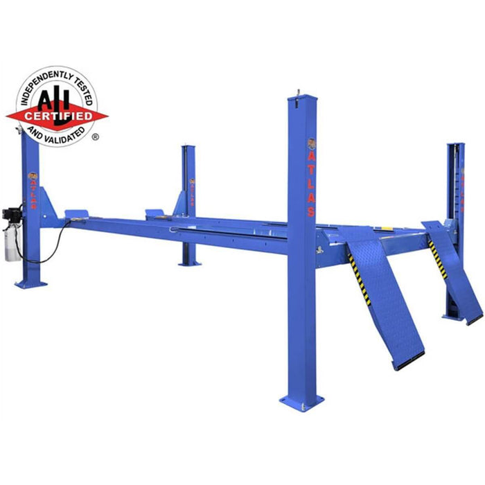 Atlas PVL14OF-EXT 4 Post Commercial Open Front ALI Certified Car Lift 14000 lb