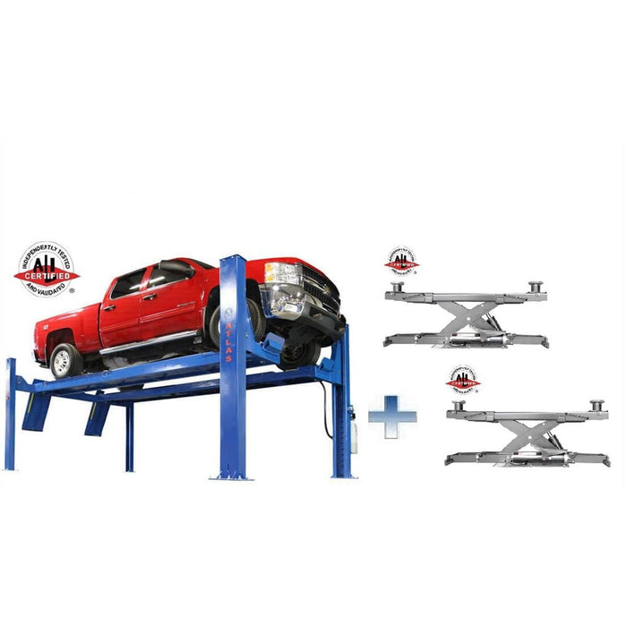 Atlas PVL14OF-EXT 4 Post Commercial Open Front ALI Certified Car Lift 14000 lb