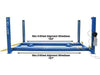 Atlas Commercial Grade 4-Post Alignment Lift  Maximum Wheel Base