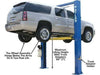 Atlas OHX10000X 2-Post lift rear right view with dimension