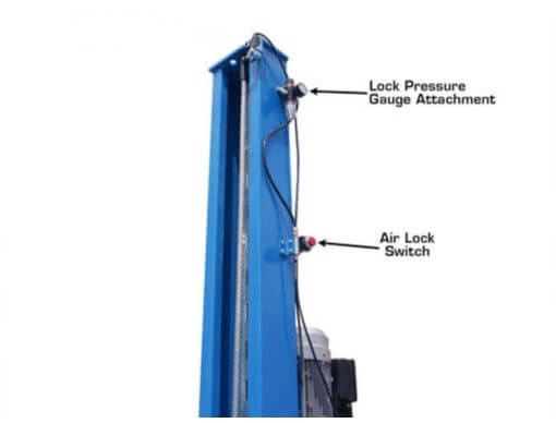 Atlas Commercial Grade 4-Post Lift Air Operated Single Point Lock Release