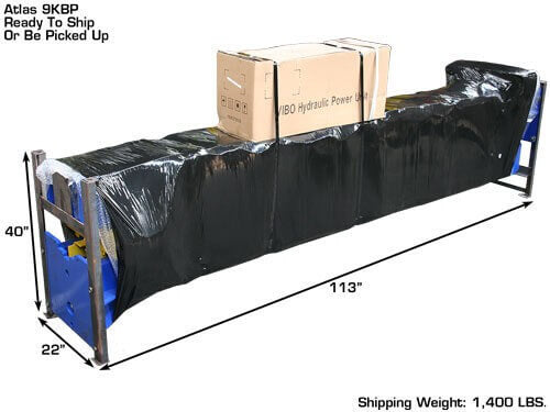 Atlas 9,000 lb Baseplate Lift close-up view of  ready to ship packing