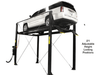 Atlas® Garage PRO7000ST 4-Post Lift right side view with car on top of the runway