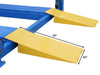 Atlas PK-414A 4-Post Alignment Lift close-up view of approach ramps with dimension